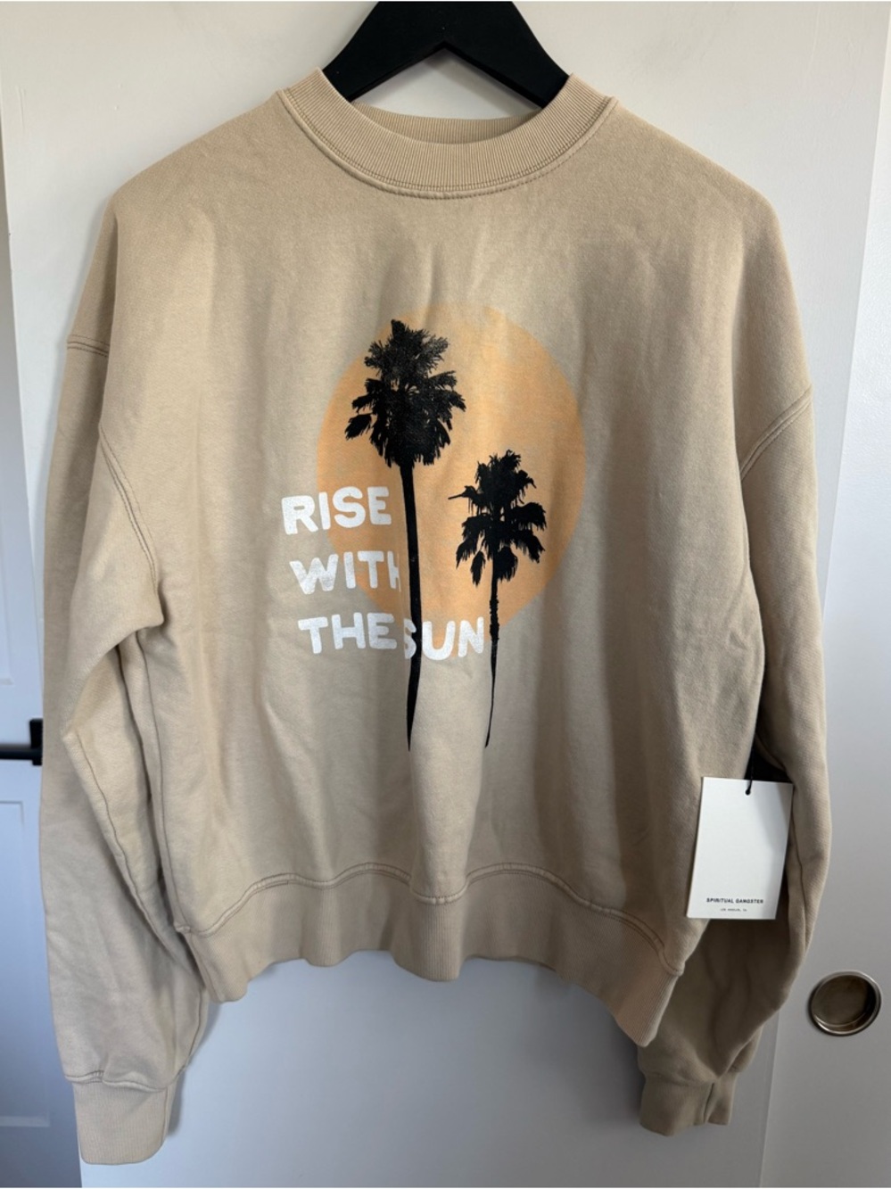 NWT Spiritual Gangster Shady Palm La Brea Crew Size XS (Oversized/Relaxed)